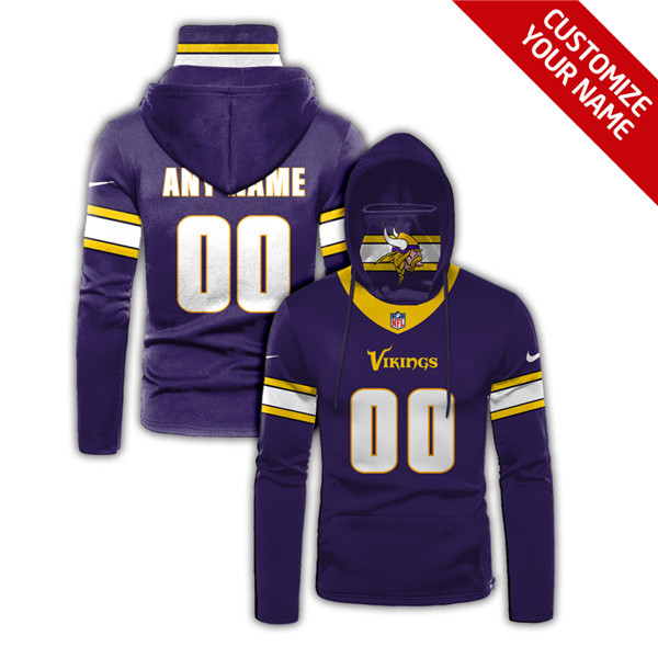 Men's Minnesota Vikings Customize Hoodies Mask 2020