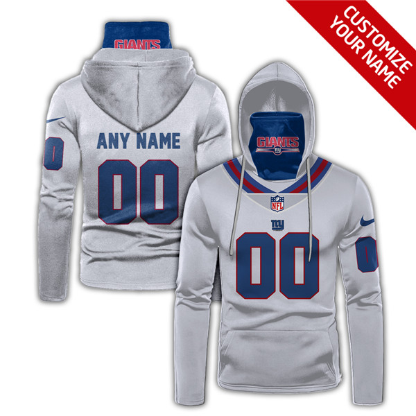 Men's New York Giants Customize Hoodies Mask 2020 - Click Image to Close