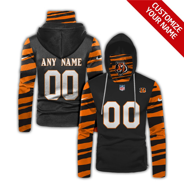 Men's Cincinnati Bengals Customize Stitched Hoodies Mask 2020