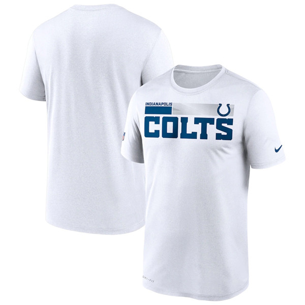 Indianapolis Colts 2020 White Sideline Impact Legend Performance NFL T-Shirt (All Size)