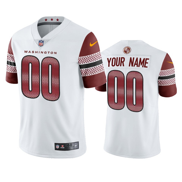 Men's Washington Commanders Active Player Custom White Vapor Untouchable Stitched Football Jersey