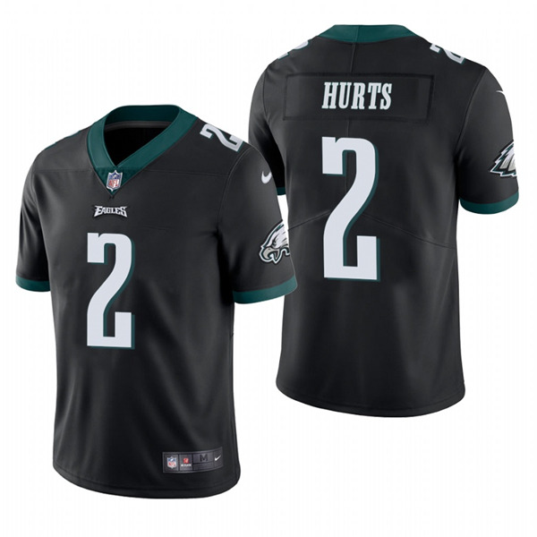 Men's Eagles #2 Jalen Hurts 2020 Black Vapor Untouchable Limited Stitched NFL Jersey