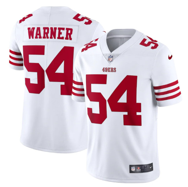 Men's San Francisco 49ers #54 Fred Warner 2022 New White Vapor Untouchable Stitched Jersey