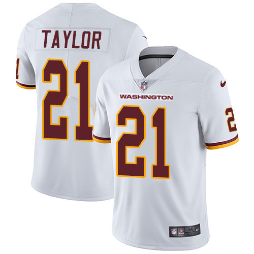 Men's Washington Football Team #21 Sean Taylor White Vapor Untouchable Limited Stitched NFL Jersey