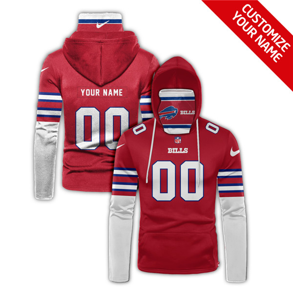 Men's Buffalo Bills Customize Hoodies Mask 2020 - Click Image to Close