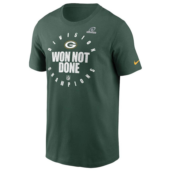 Men's Green Bay Packers 2020 NFC North Division Champions Trophy Collection NFL T-Shirt