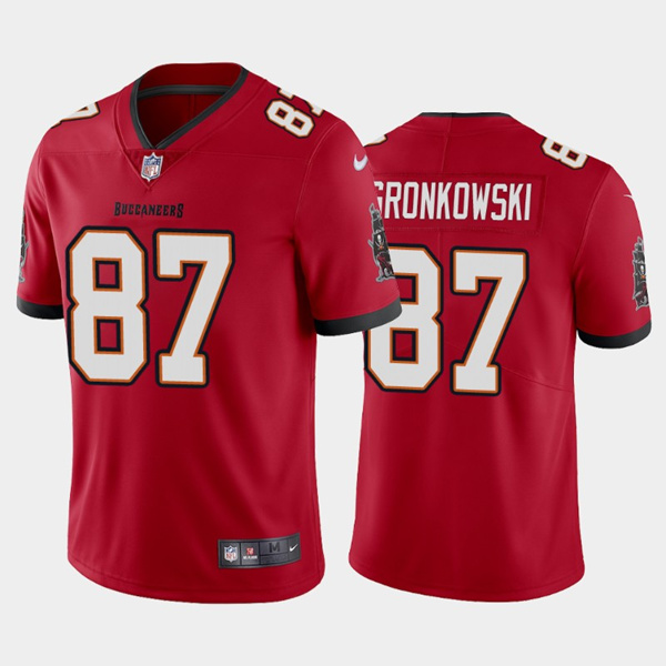 Men's Tampa Bay Buccaneers #87 Rob Gronkowski 2020 Red Vapor Untouchable Limited Stitched NFL Jersey