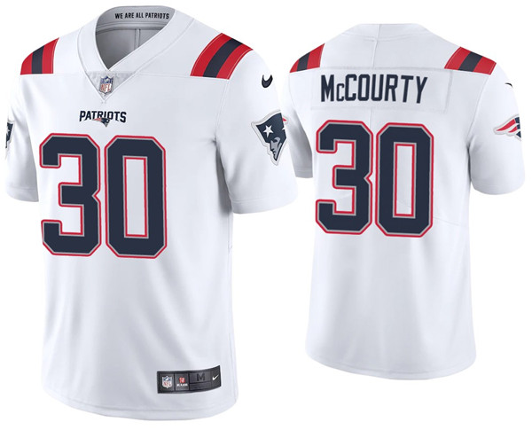 Men's New England Patriots #30 Jason McCourty 2020 White Vapor Untouchable Limited Stitched NFL Jersey