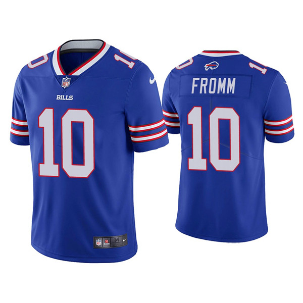 Men's Buffalo Bills #10 Jake Fromm Blue Vapor Untouchable Limited Stitched Jersey