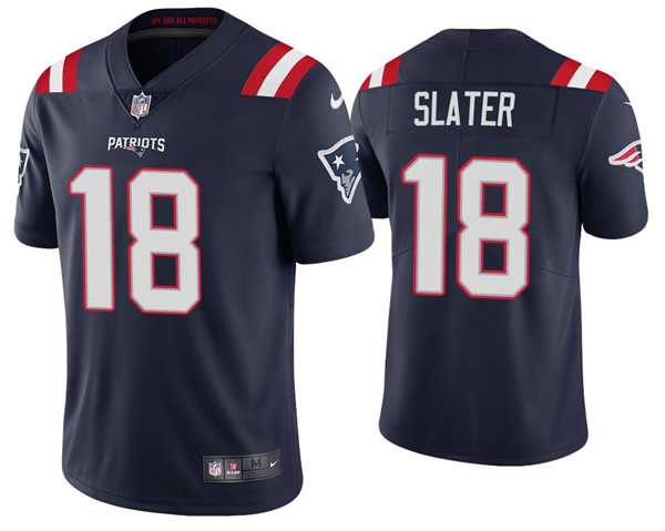 Men's New England Patriots #18 Matthew Slater 2020 Navy Vapor Untouchable Limited Stitched NFL Jersey