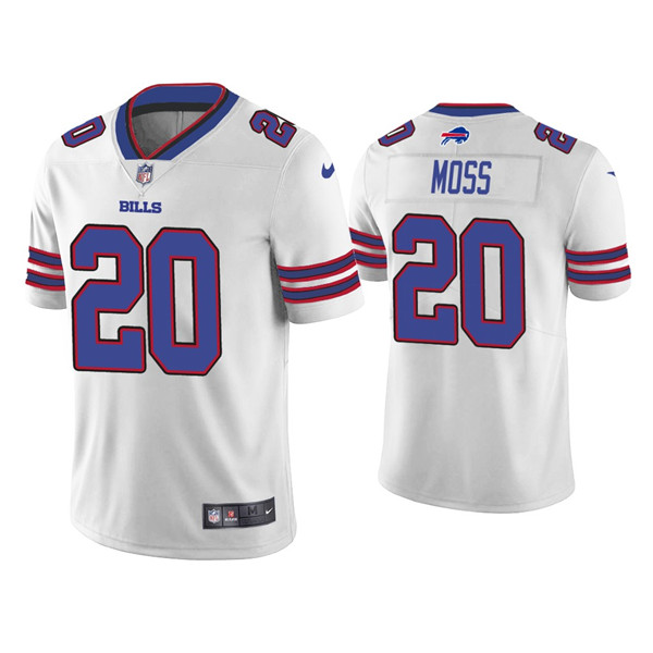 Men's Buffalo Bills #20 Zack Moss White Vapor Untouchable Limited Stitched Jersey