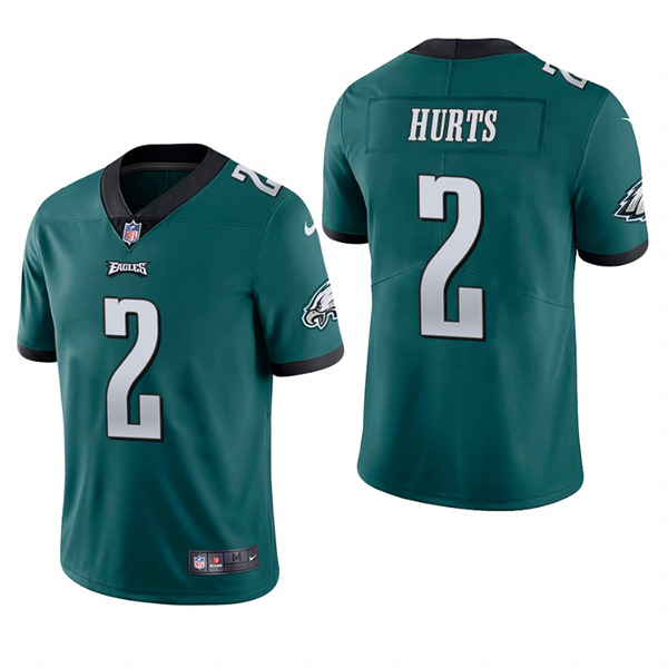 Men's Eagles #2 Jalen Hurts 2020 Green Vapor Untouchable Limited Stitched NFL Jersey