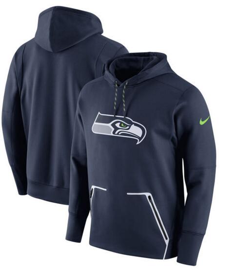 Men's Nike Seattle Seahawks College Navy Champ Drive Vapor Speed Pullover Hoodie