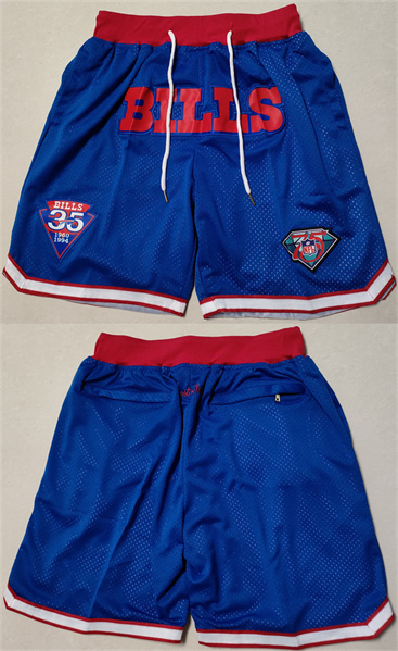 Men's Buffalo Bills Blue Shorts (Run Smaller)