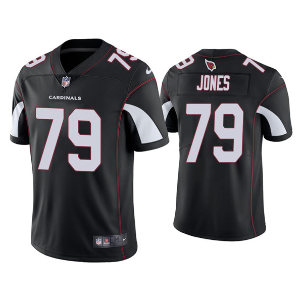 Men's Arizona Cardinals #79 Josh Jones Black Vapor Untouchable Limited Stitched Jersey - Click Image to Close