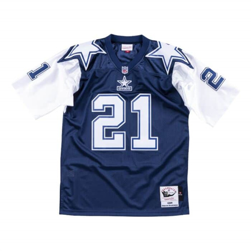 Men's Dallas Cowboys #22 Deion Sanders1995 Stitched Jersey