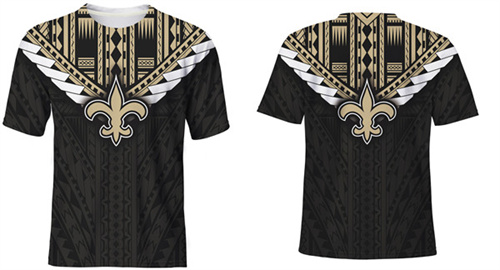 Men's New Orleans Saints Black T-Shirt