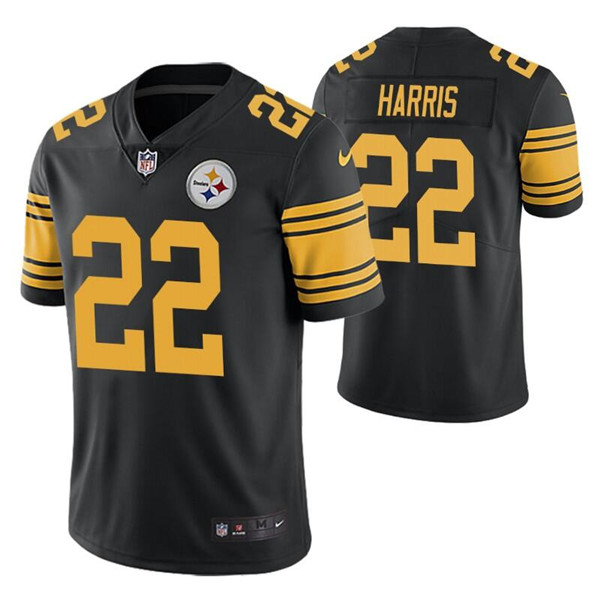 Men's Pittsburgh Steelers #22 Najee Harris Black 2021 Vapor Untouchable Limited Stitched NFL Jersey