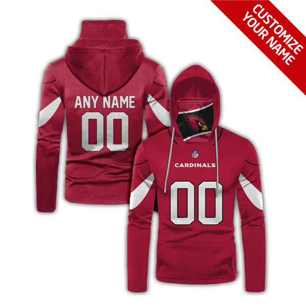 Men's Arizona Cardinals Customize Hoodies Mask 2020