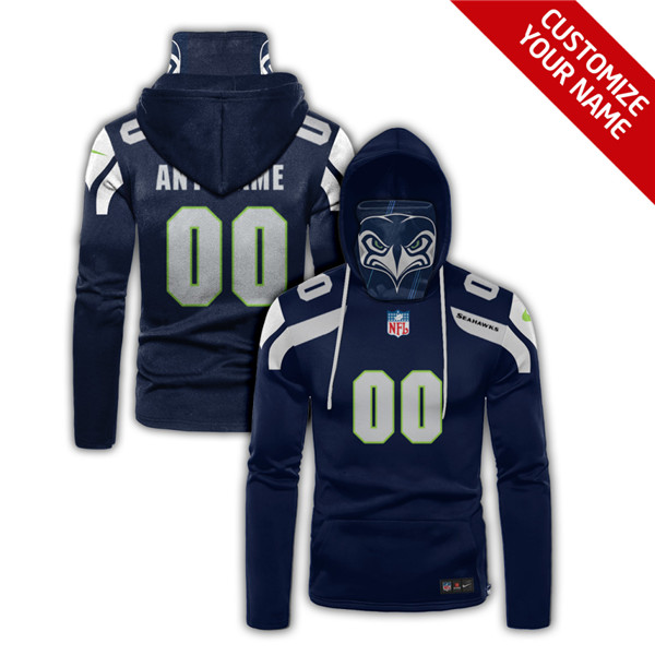 Men's Seattle Seahawks Customize Hoodies Mask 2020