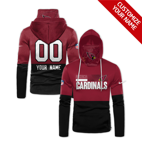 Men's Arizona Cardinals Customize Stitched Hoodies Mask 2020