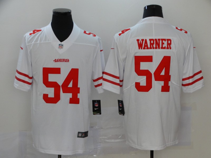 Men's San Francisco 49ers #54 Fred Warner White Vapor Untouchable Limited Stitched NFL Jersey