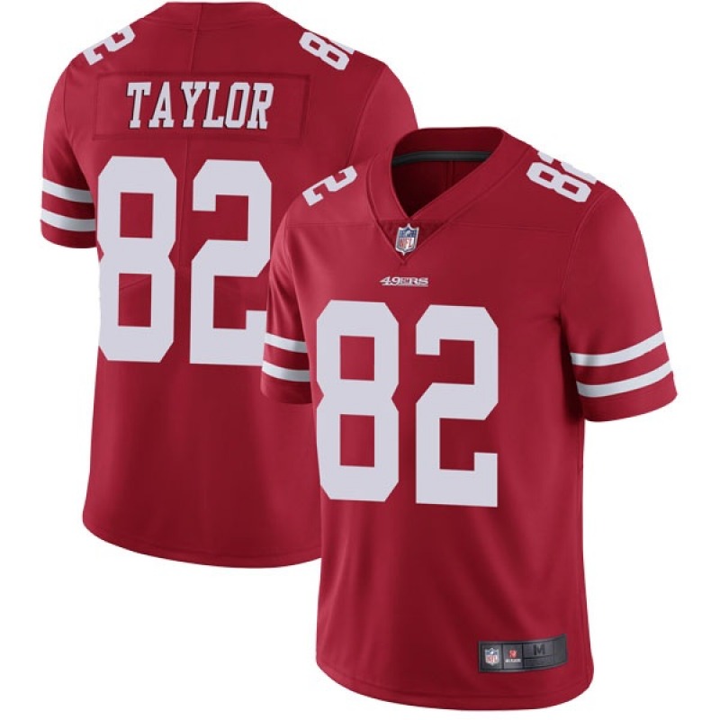 Men's San Francisco 49ers #82 John Taylor Red Limited Team Color Vapor Untouchable Jersey