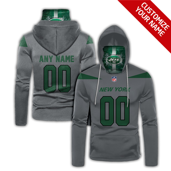 Men's New York Jets Customize Hoodies Mask 2020