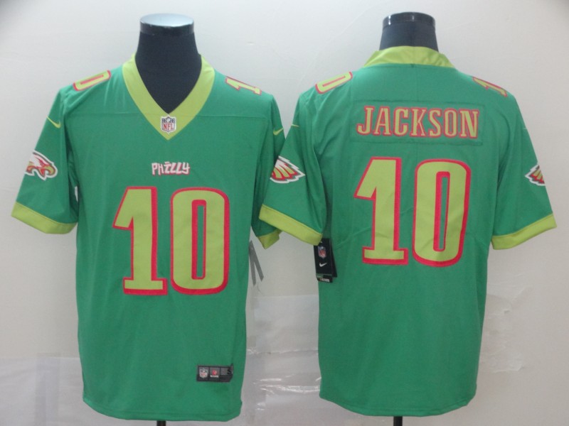 Men's Philadelphia Eagles #10 DeSean Jackson Green 2019 City Edition Limited Stitched NFL Jersey - Click Image to Close