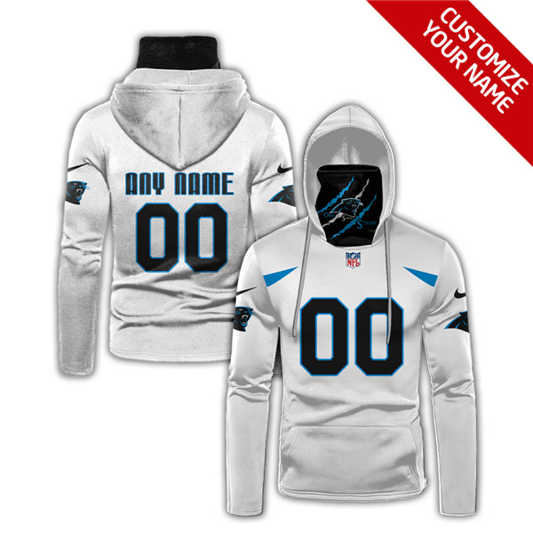 Men's Carolina Panthers Customize Stitched Hoodies Mask 2020