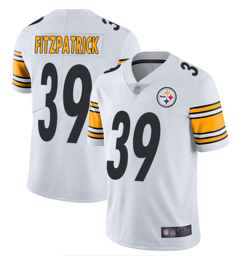 Men's Pittsburgh Steelers #39 Minkah Fitzpatrick White Vapor Untouchable Limited Stitched NFL Jersey.