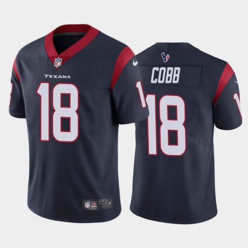 Men's Houston Texans Navy #18 Randall Cobb Stitched NFL Jersey