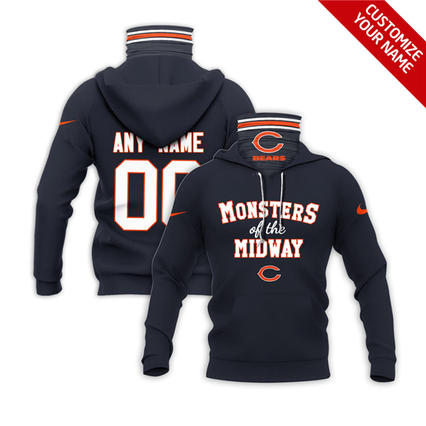 Men's Chicago Bears Customize Hoodies Mask 2020