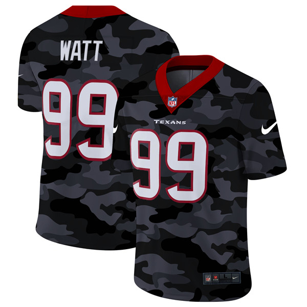 Men's Houston Texans #99 J.J. Watt 2020 Camo Limited Stitched NFL Jersey