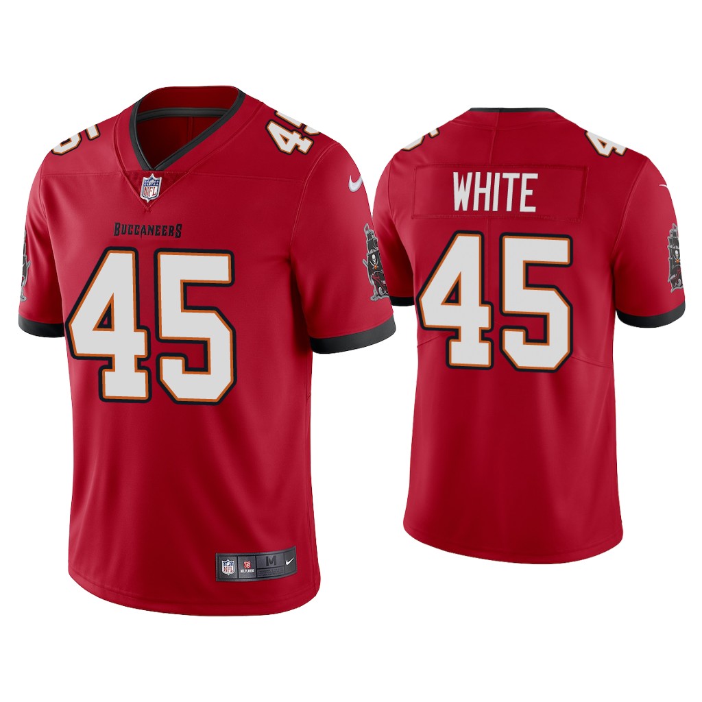 Men's Tampa Bay Buccaneers 45 Devin 2020 White Red Vapor Untouchable Limited Stitched NFL Jersey