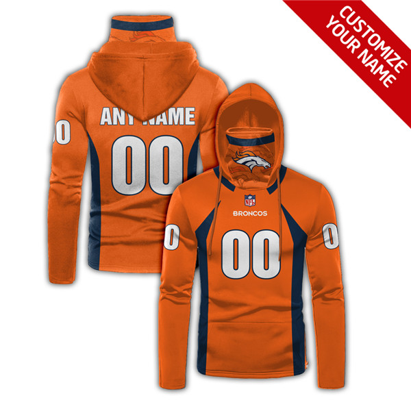 Men's Denver Broncos Customize Hoodies Mask 2020