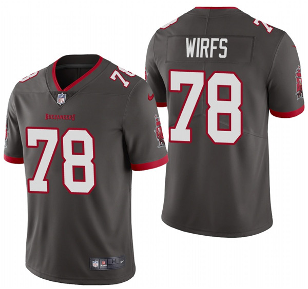 Men's Tampa Bay Buccaneers #78 Tristan Wirfs 2020 Grey Vapor Untouchable Limited Stitched Jersey