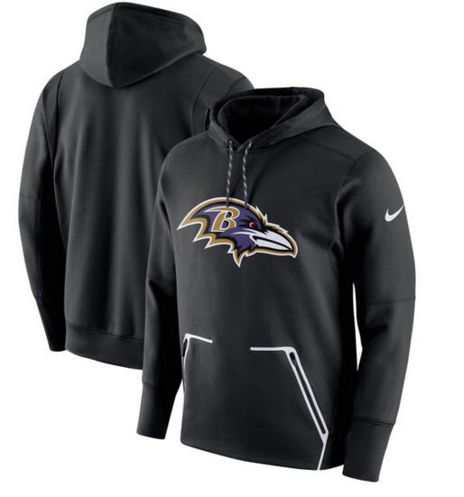 Men's Nike Baltimore Ravens Black Champ Drive Vapor Speed Pullover Hoodie