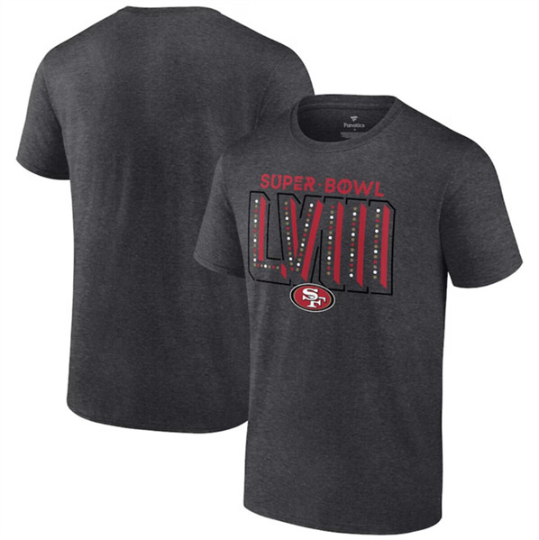 Men's San Francisco 49ers Heather Charcoal Super Bowl LVIII Local Team T-Shirt