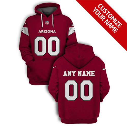 Arizona Cardinals Active Player Custom 2021 Red Pullover Hoodie(Stitched number&name)