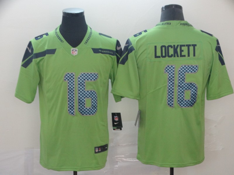 Men's Seattle Seahawks #16 Tyler Lockett Green Vapor Untouchable Limited Stitched NFL Jersey