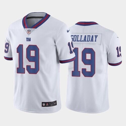 Men's New York Giants #19 Kenny Golladay White Stitched Jersey