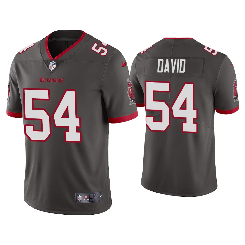 Men's Tampa Bay Buccaneers #54 Lavonte David 2020 Grey Vapor Untouchable Limited Stitched NFL Jersey