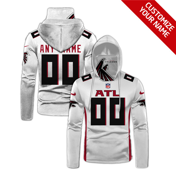 Men's Atlanta Falcons Customize Stitched Hoodies Mask 2020