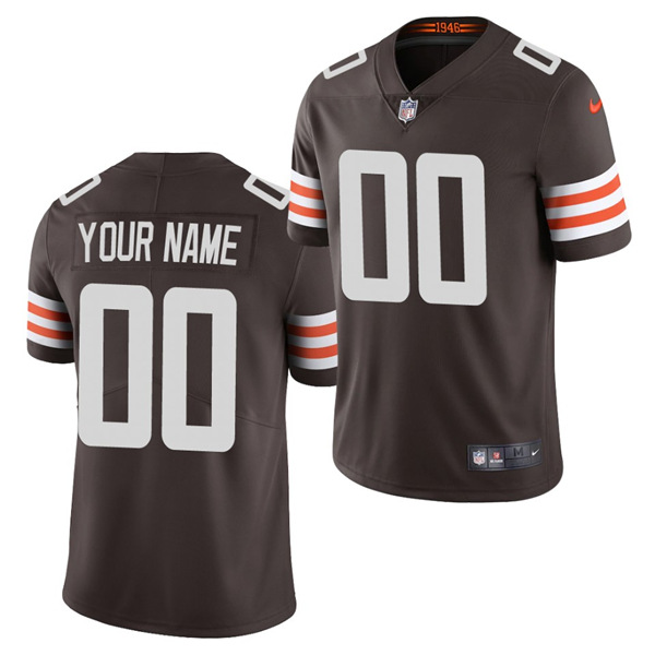 Men's Cleveland Browns ACTIVE PLAYER 2020 New Brown Vapor Untouchable Limited Stitched NFL Jersey