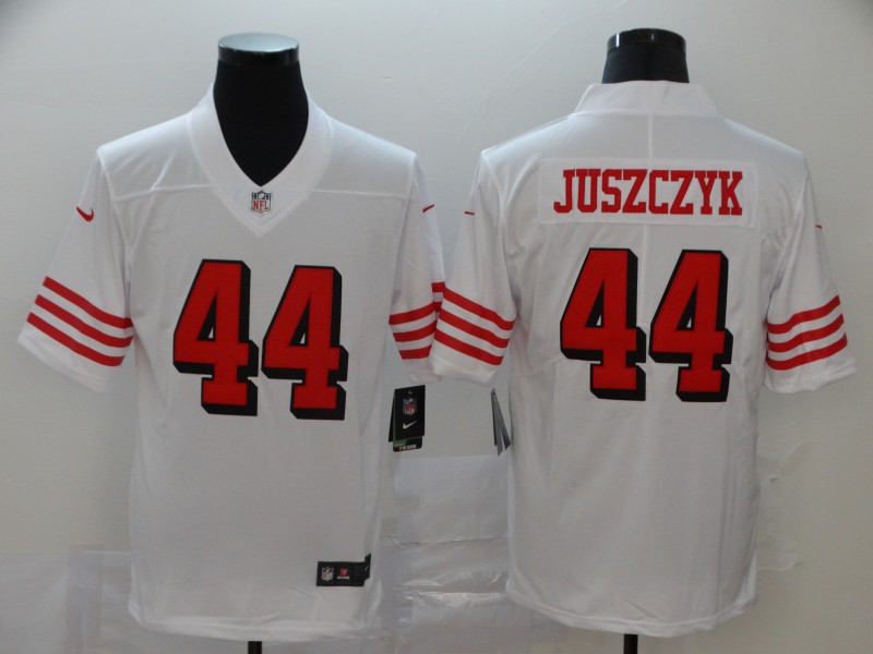 Men's San Francisco 49ers #44 Kyle Juszczyk White New Vapor Untouchable Limited Stitched NFL Jersey - Click Image to Close