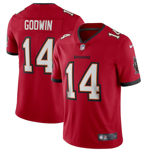 Men's Tampa Bay Buccaneers #14 Chris Godwin 2020 Red Vapor Untouchable Limited Stitched NFL Jersey