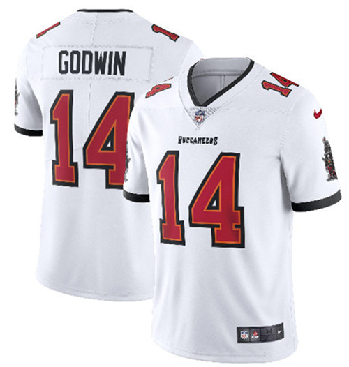 Men's Tampa Bay Buccaneers #14 Chris Godwin 2020 White Vapor Untouchable Limited Stitched NFL Jersey