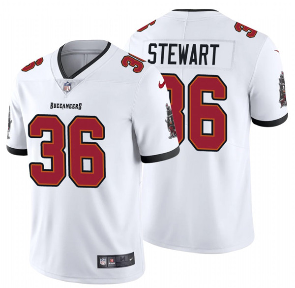 Men's Tampa Bay Buccaneers #36 M.J. Stewart 2020 White Vapor Untouchable Limited Stitched Jersey