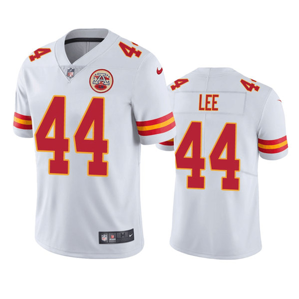 Men's Kansas City Chiefs #44 Elijah Lee White Vapor Untouchable Limited Stitched Jersey